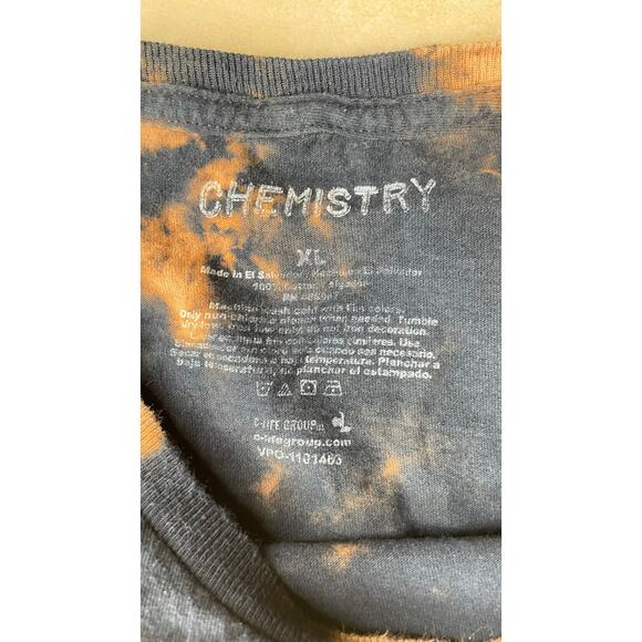 Chemistry Rock Tour World Tour T-Shirt Black Tie Dye 100% Cotton Size XL - Picture 5 of 5